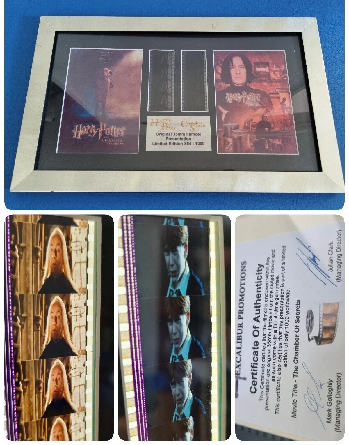 Limited Harry Potter and The Chamber Of Secrets 35mm Film Cells Gift Movie USA, изображение 2