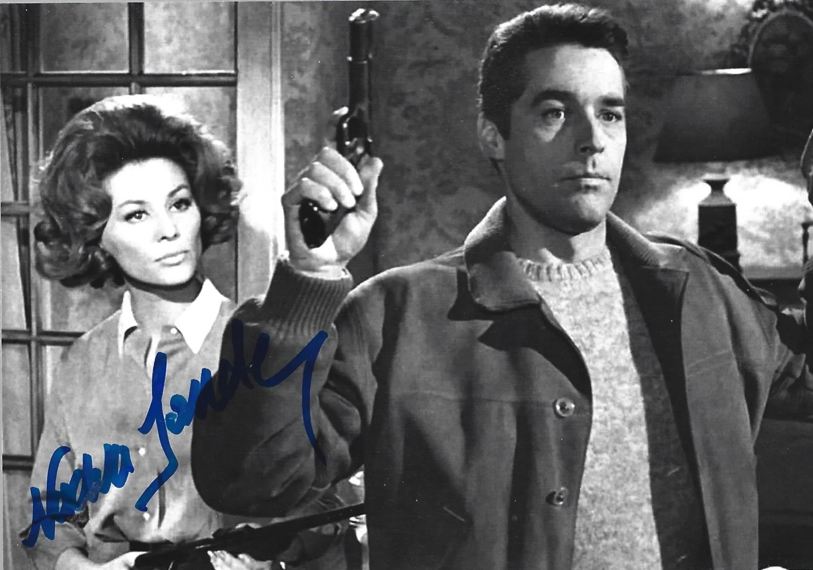 Nadia Sanders — Nadia Sanders Actress Autographed 4X6 Photo "OSS 117" Brigitta Rindborg [526]