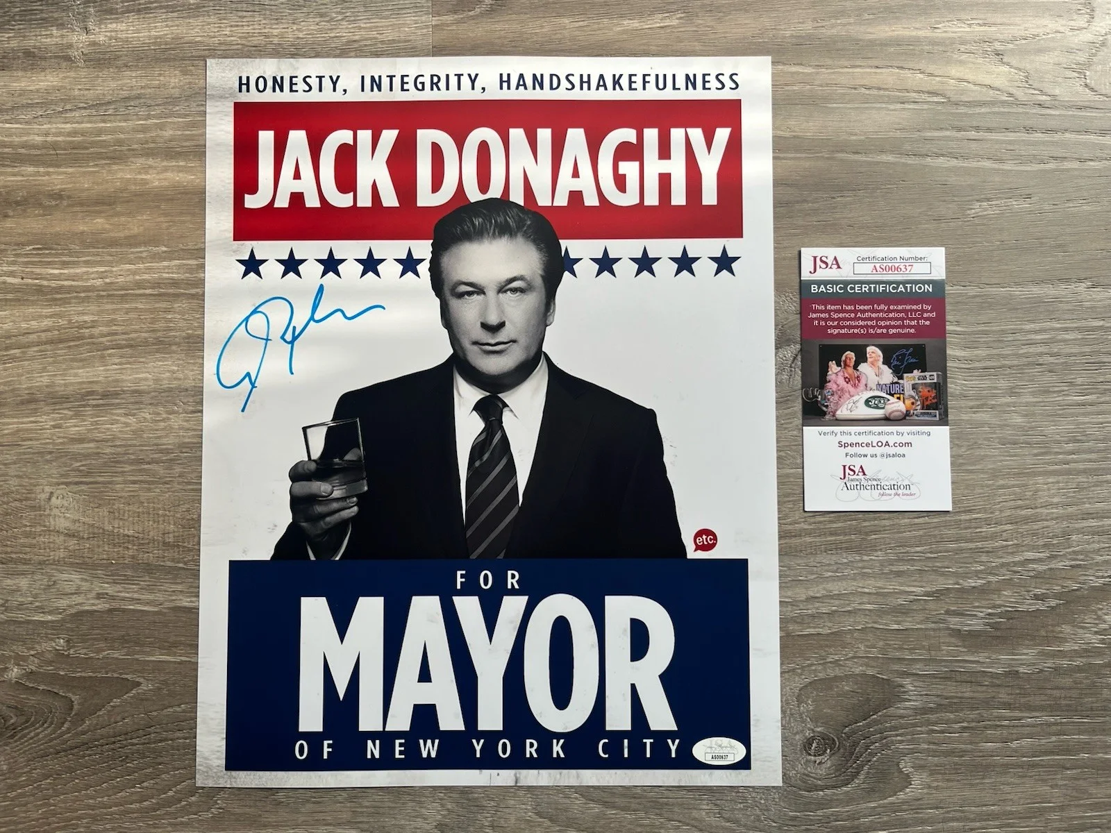 Alec Baldwin — Alec Baldwin Signed 30 Rock 11x14 Photo JSA COA Jack Donaghy