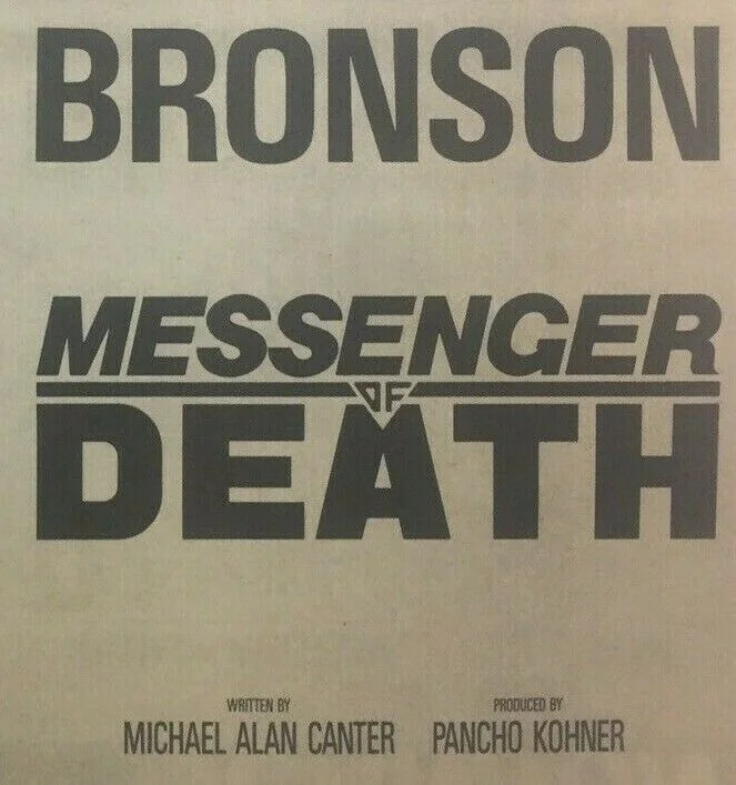 Vintage Messenger Of Death Movie Film Print Advert Poster Charles Bronson 1987, изображение 3