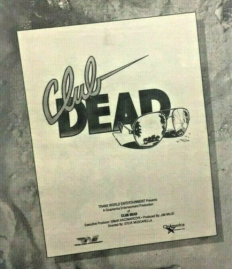 Vintage Club Dead/Feel The Heat Original Movie Film Print Advert Poster 1987, изображение 2