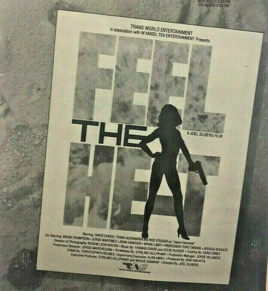 Vintage Club Dead/Feel The Heat Original Movie Film Print Advert Poster 1987, изображение 4