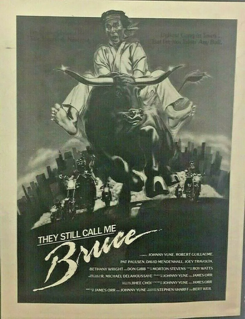 Vintage They Still Call Me Bruce Original Movie Film Print Advert Poster 1987, изображение 3