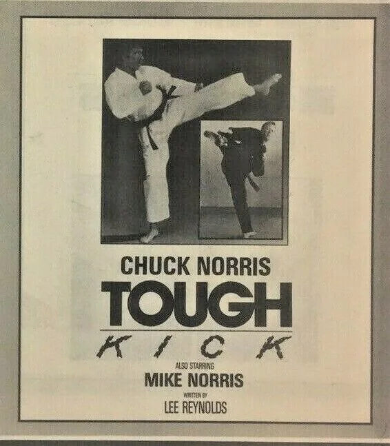 Chuck Norris Braddock / Tough Kick Movie Film Print Advert Poster Promo 1987, изображение 3
