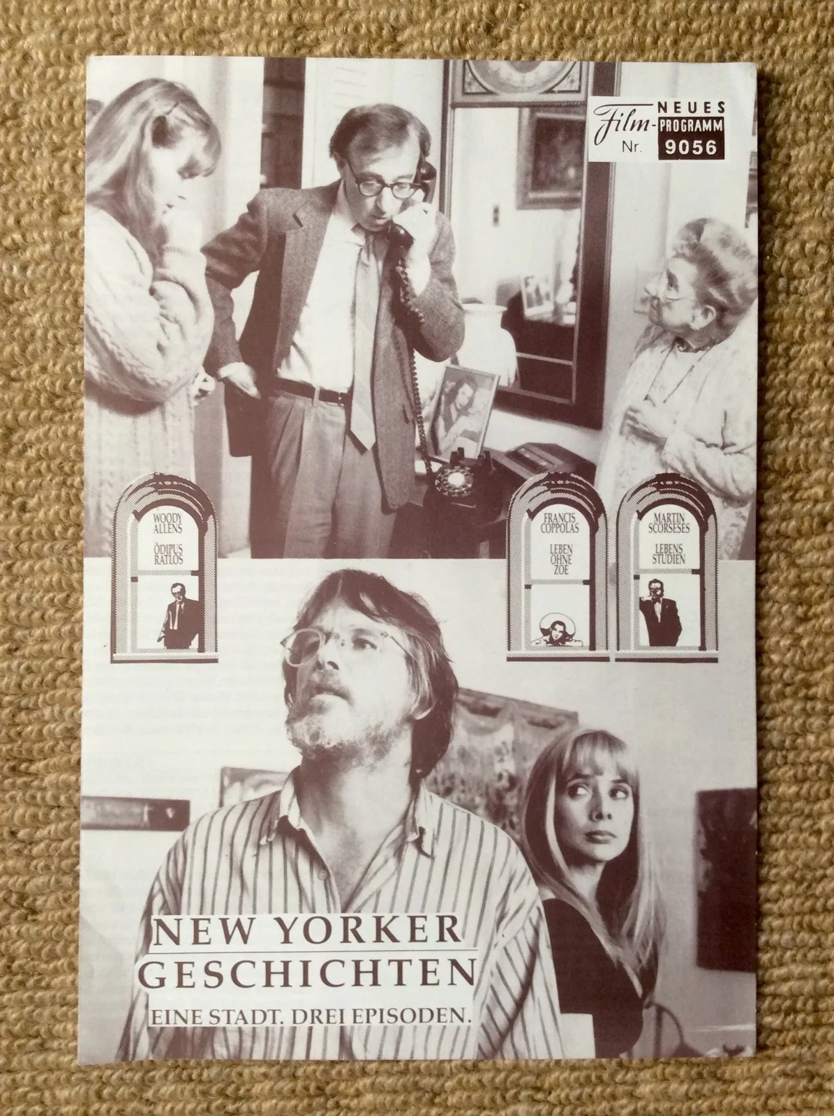 NEW YORK STORIES Movie Program ROSANNA ARQUETTE MARTIN SCORSESE STEVE BUSCEMI, image 2