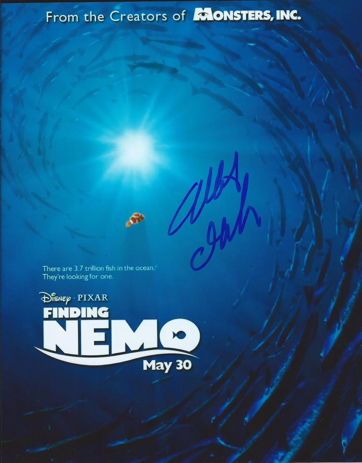 Albert Brooks — Albert Brooks signed 8x10 photo - In Person Proof - Finding Nemo, Drive. RARE