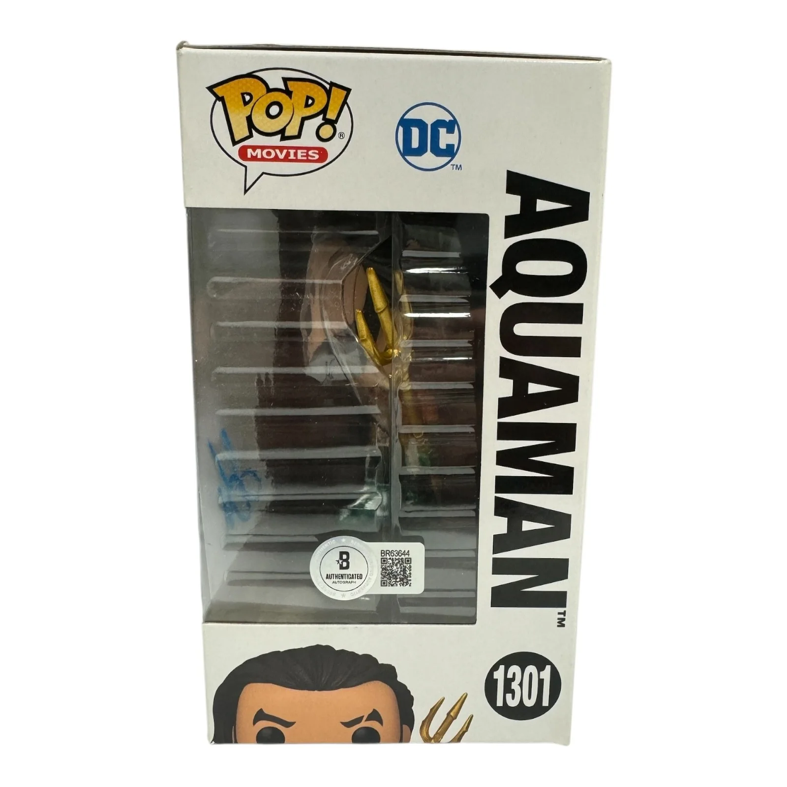 Jason Momoa — Jason Momoa Signed Autograph Aquaman 1301 Funko Pop Beckett BAS DC, image 2