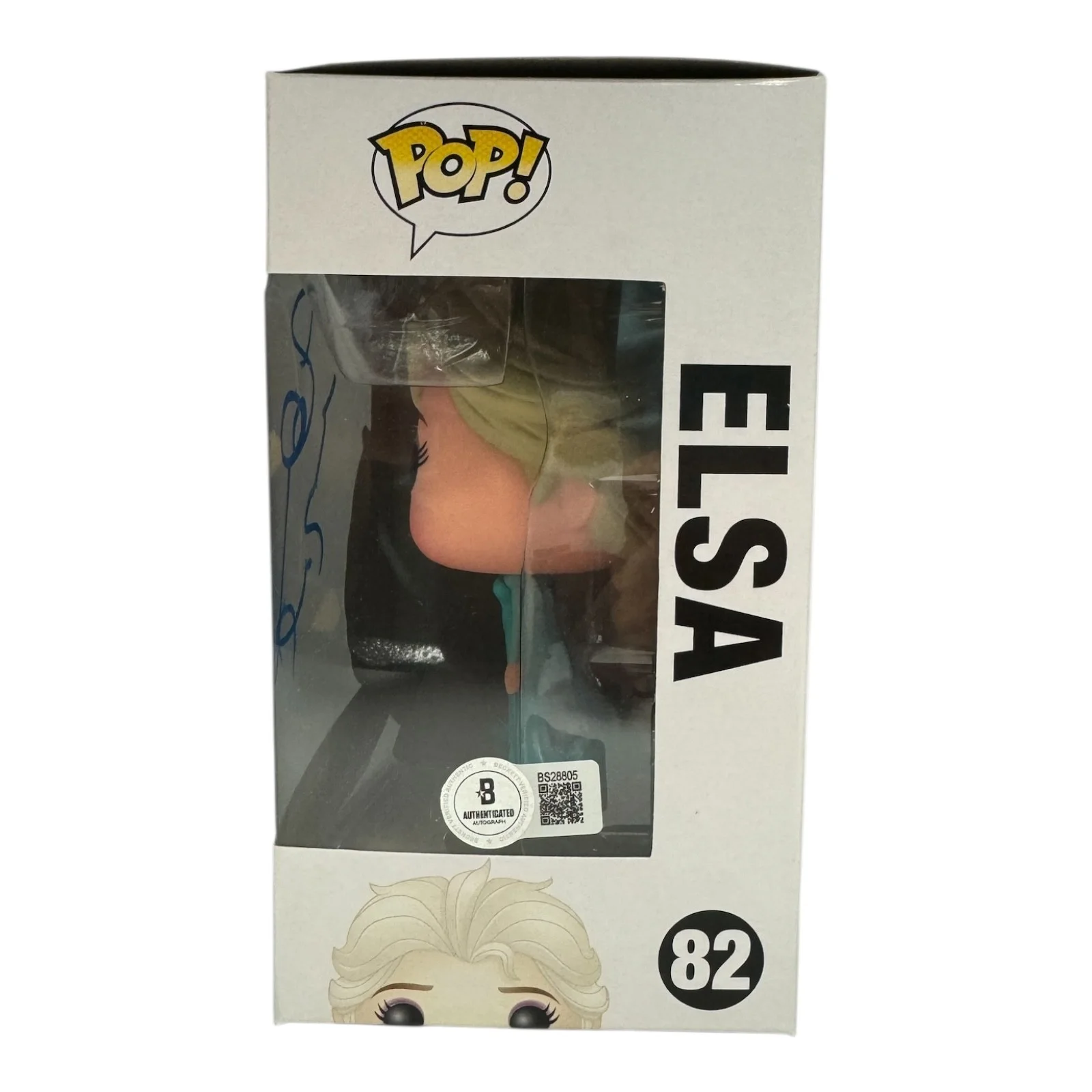 IDINA MENZEL — IDINA MENZEL SIGNED AUTOGRAPH FUNKO POP 82 FROZEN BECKETT BAS COA ELSA, изображение 2