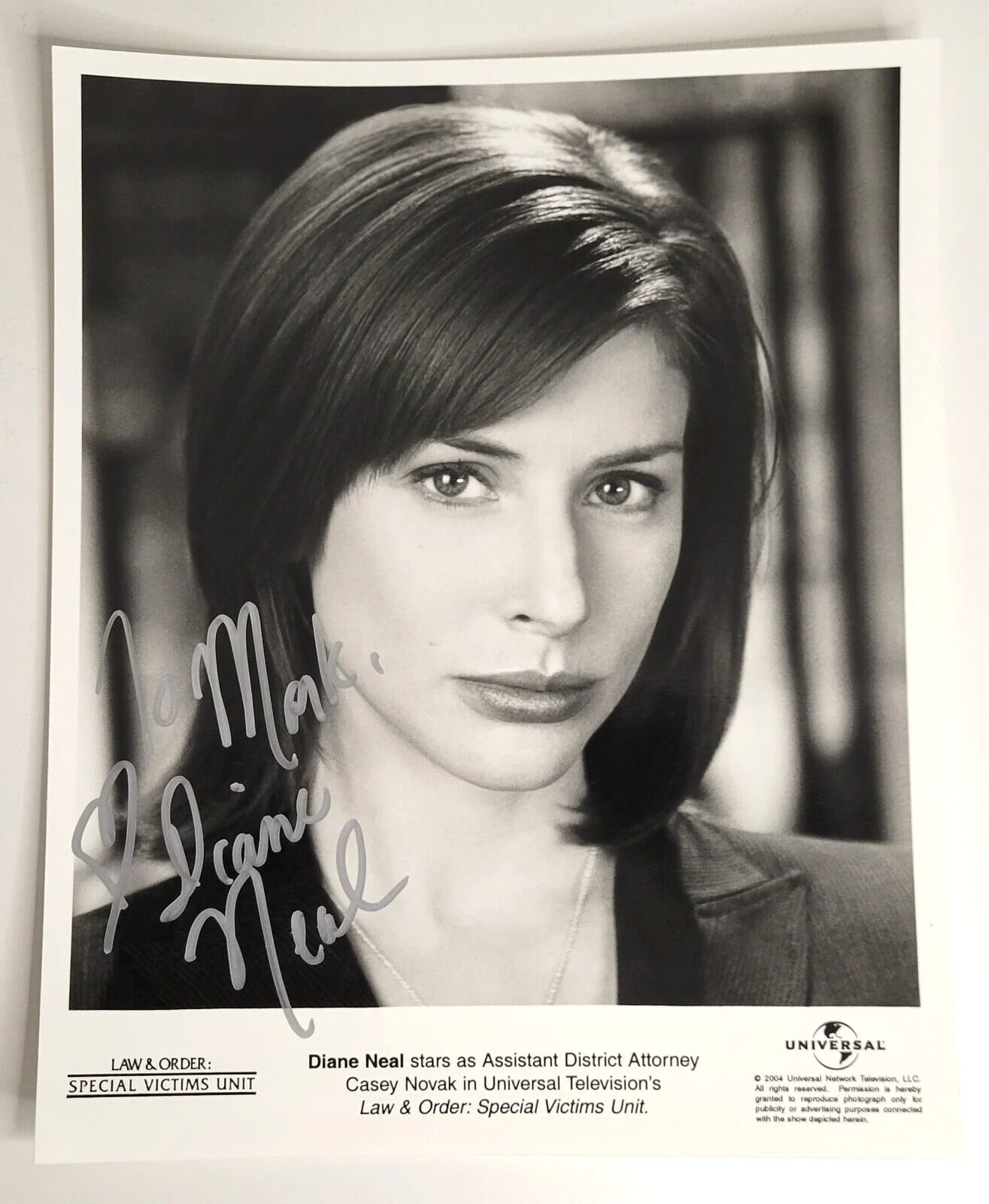 Diane Neal — DIANE NEAL Signed Photo Casey Novak LAW & ORDER Signed 8x10 Autograph