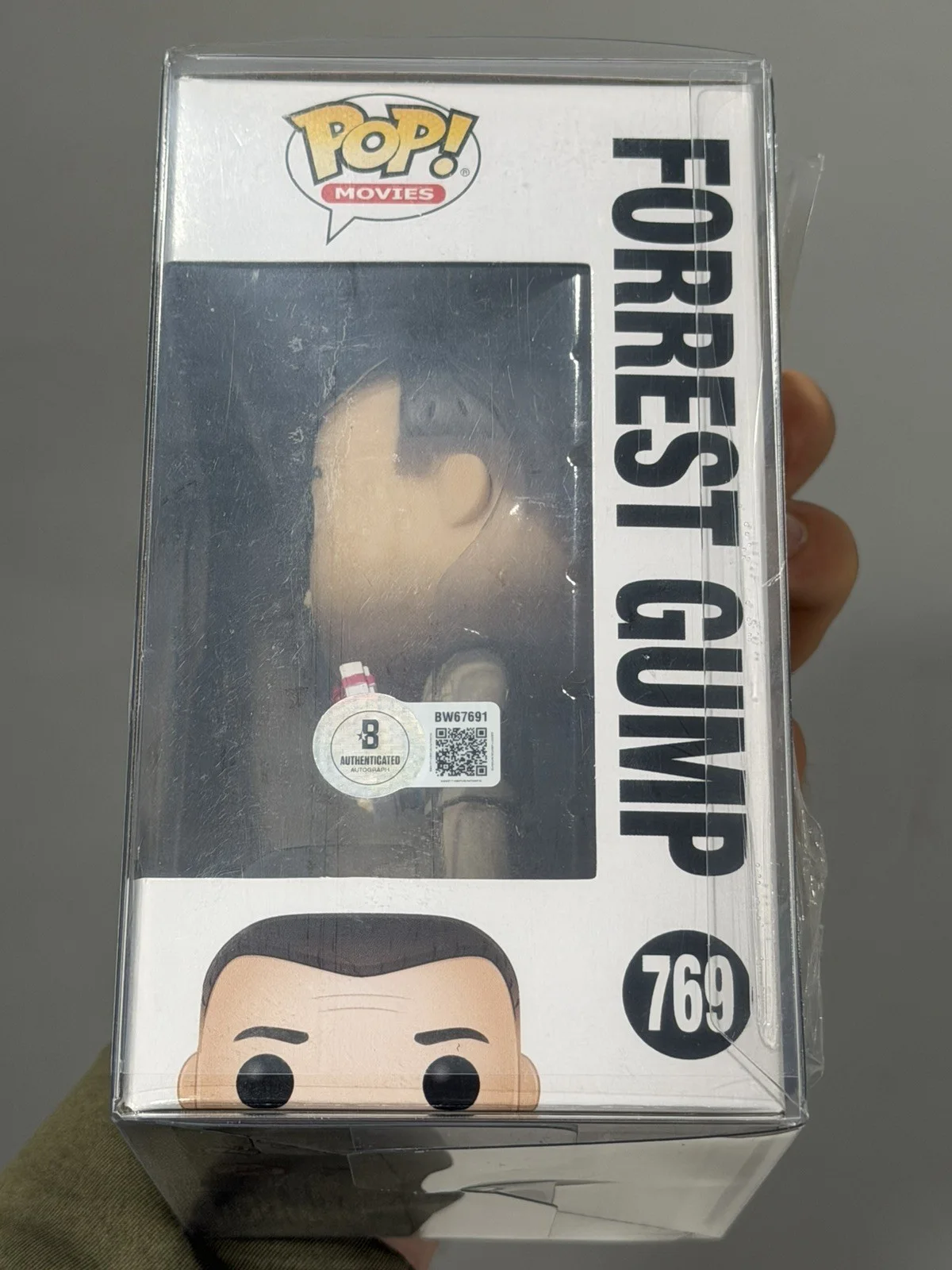 Tom Hanks — Tom Hanks Signed Forrest Gump Funko Pop 769 Autographed Beckett BAS Authentic, изображение 2
