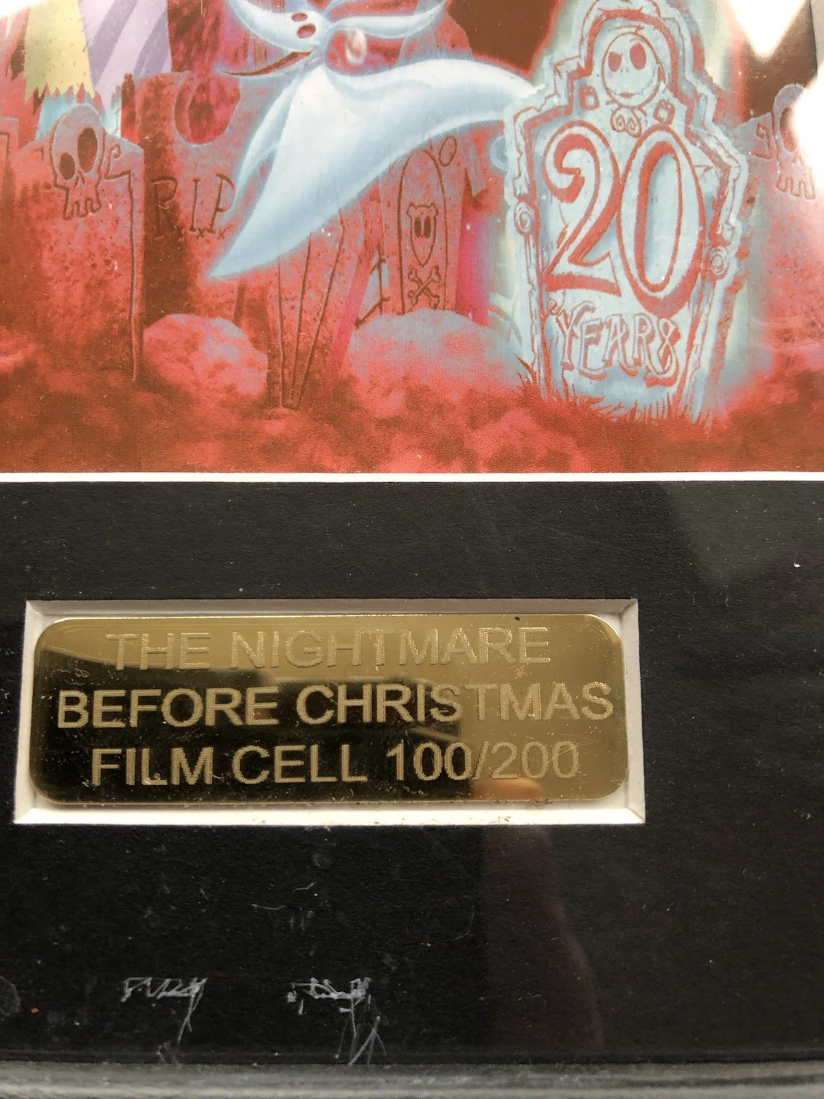 Nightmare Before Christmas 35mm Movie Cell Collectable, image 2