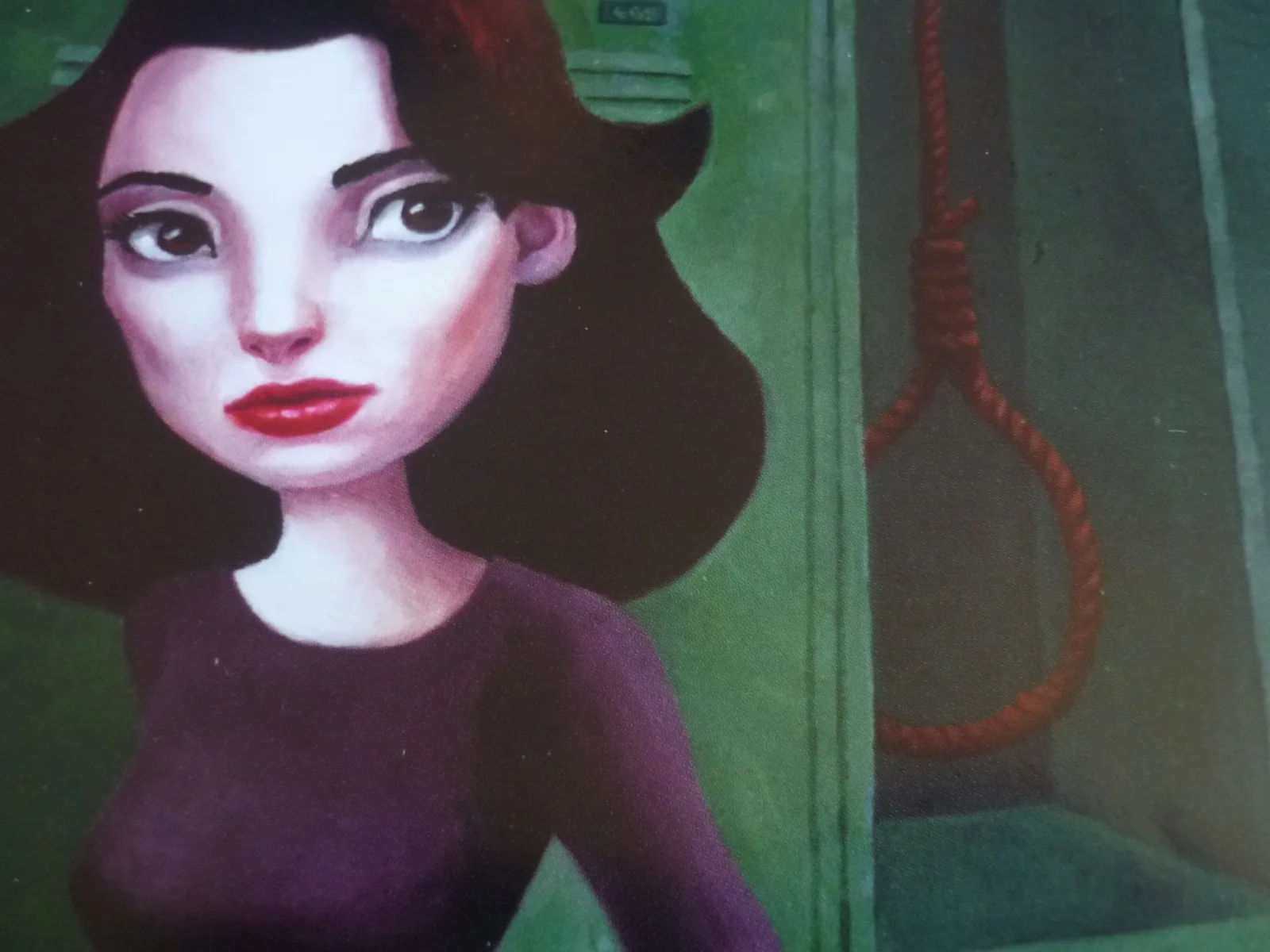 Framed mounted a4 Poster Film heathers world without heather hangman locker, изображение 2