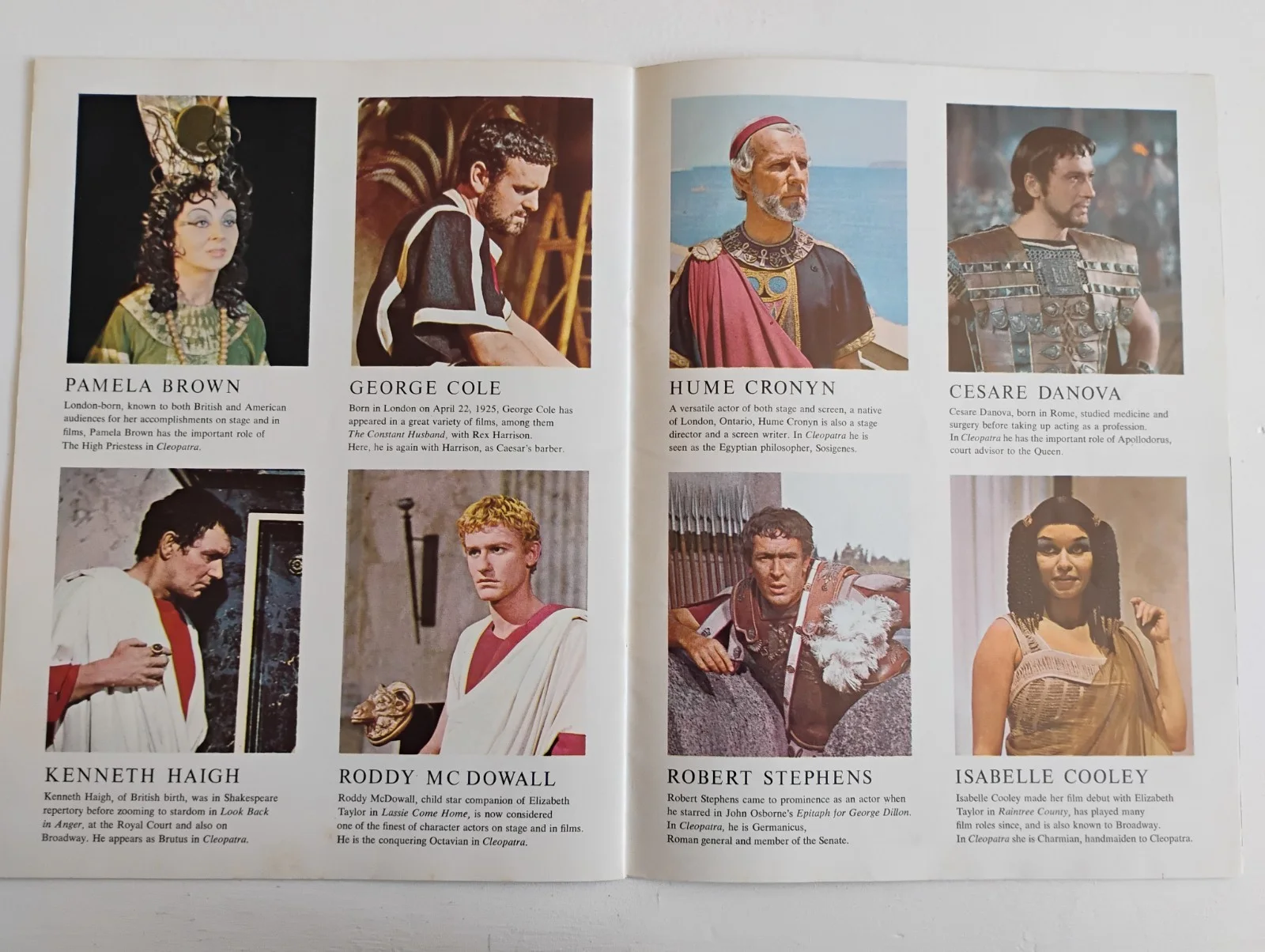 Cleopatra - Original Film Movie Brochure Elizabeth Taylor Richard Burton 1963, изображение 5