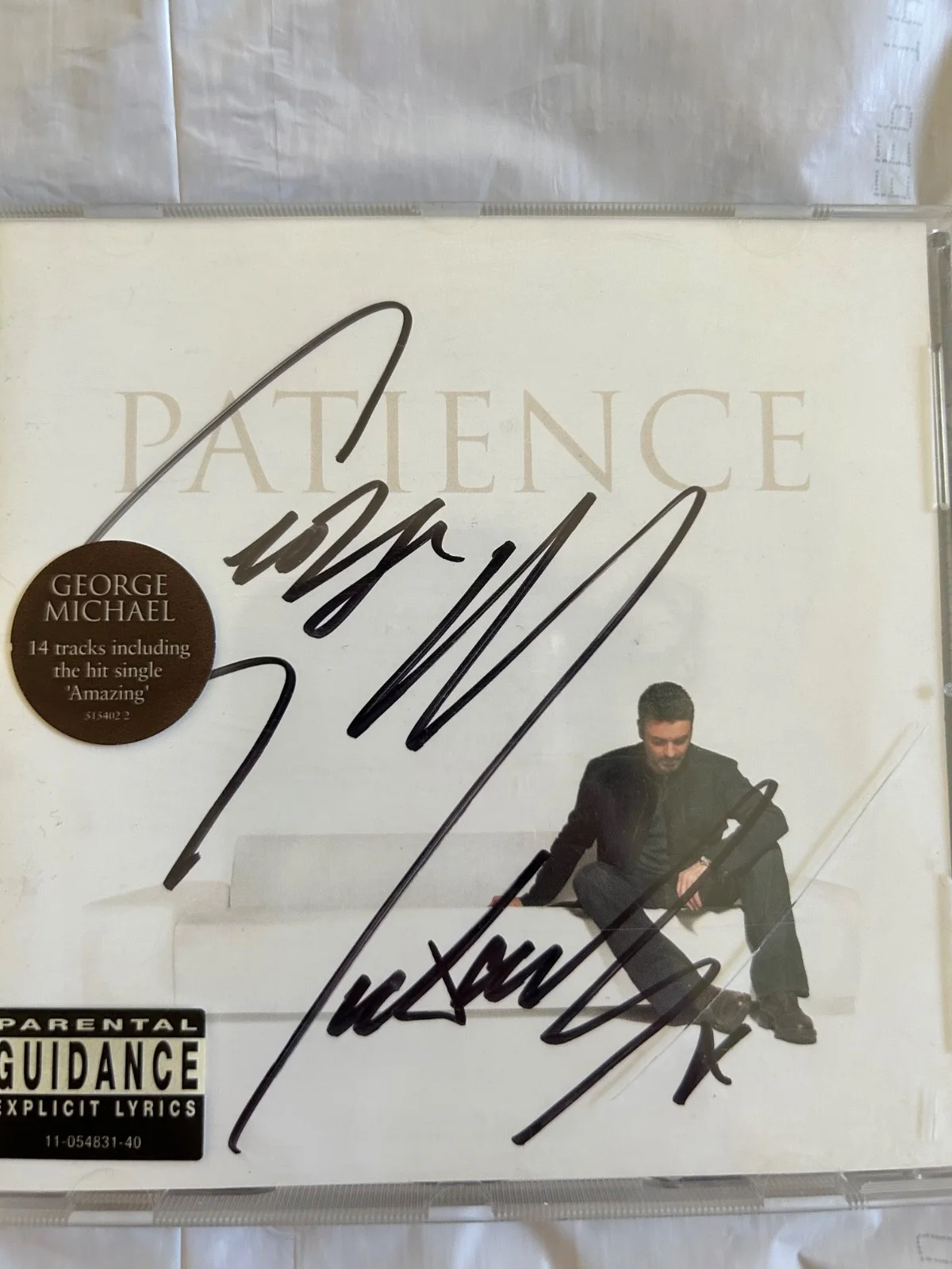 George Michael Autographed Signed Patience Promo CD Album, image 2