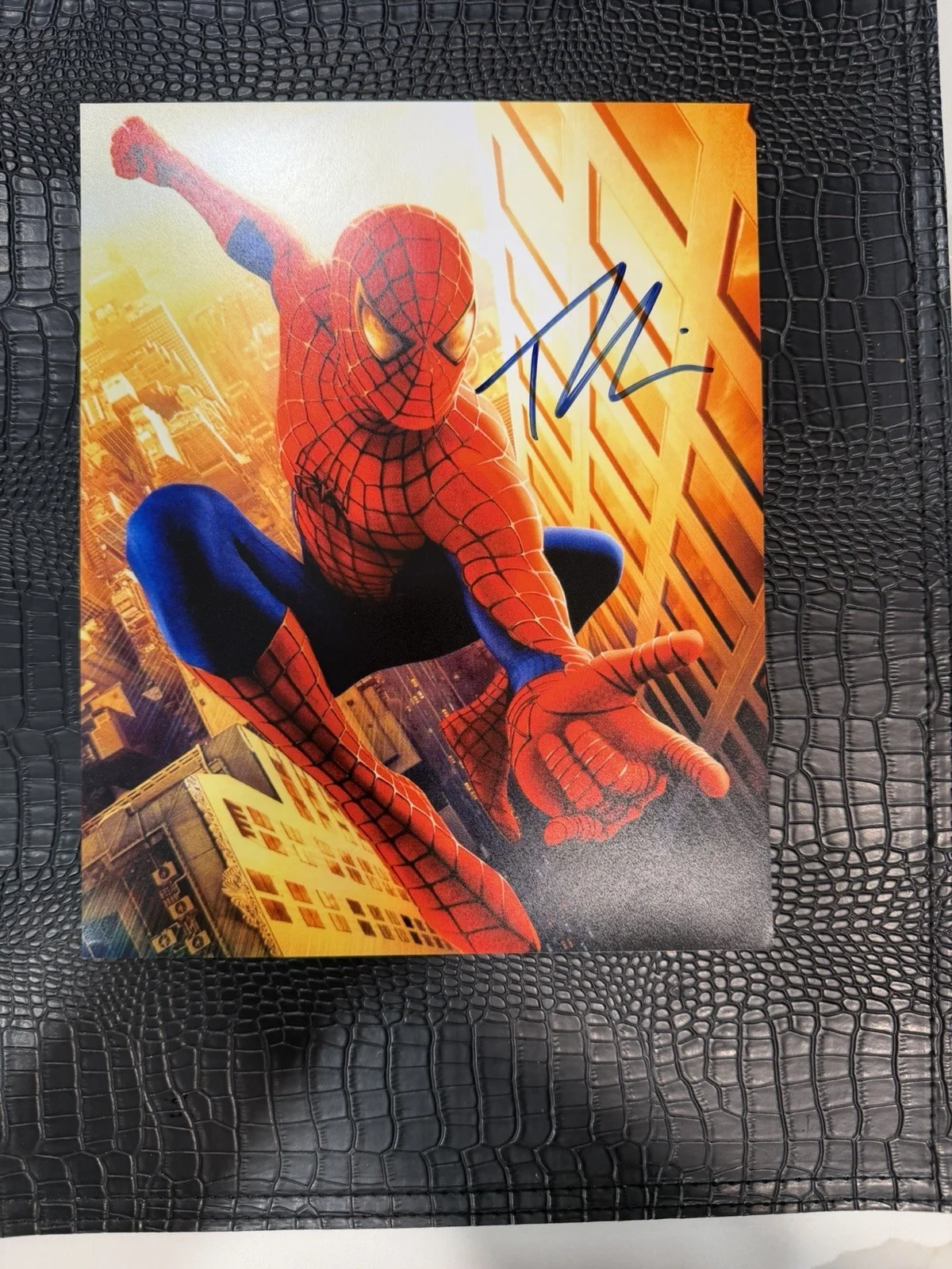 Tobey Maguire — Tobey Maguire Signed Spider-Man 8x10 Photo Alpha Memorabilia Authenticated, image 2