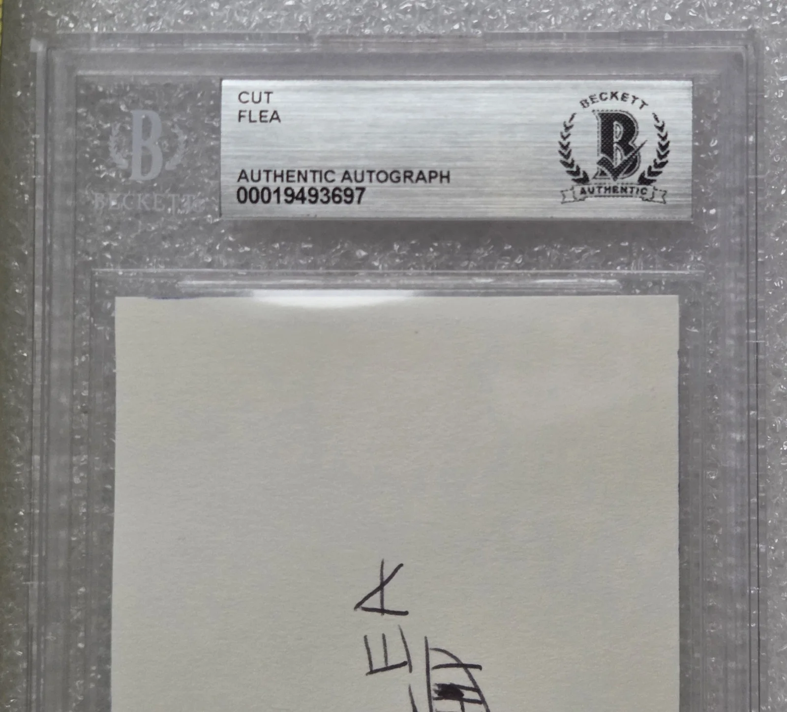 FLEA SIGNED SLABBED BECKETT BAS COA MUSIC AUTOGRAPHED RED HOT CHILI PEPPERS, изображение 5