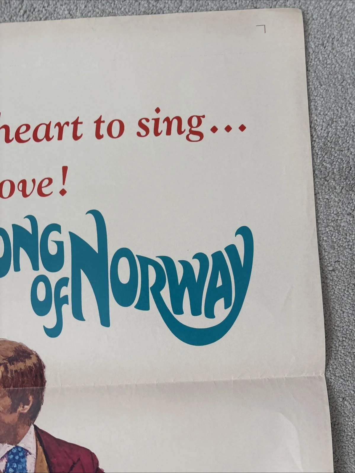 Song Of Norway (1970) Original Vintage US One Sheet Movie Poster 27x41 Folded, изображение 4