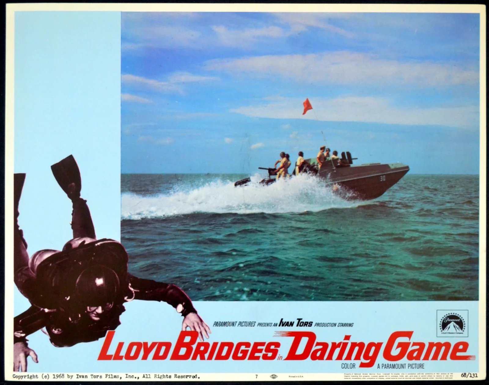 DARING GAME 1968 Lloyd Bridges, Nico Minardos, Michael Ansara 5 LOBBY CARDS, image 5