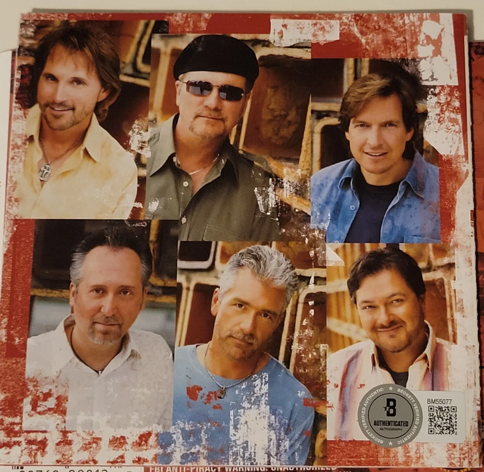 MARTY ROE CD DISPLAY AUTOGRAPHED BECKETT BAS COA DIAMOND RIO SIGNED MUSIC BAND, image 5