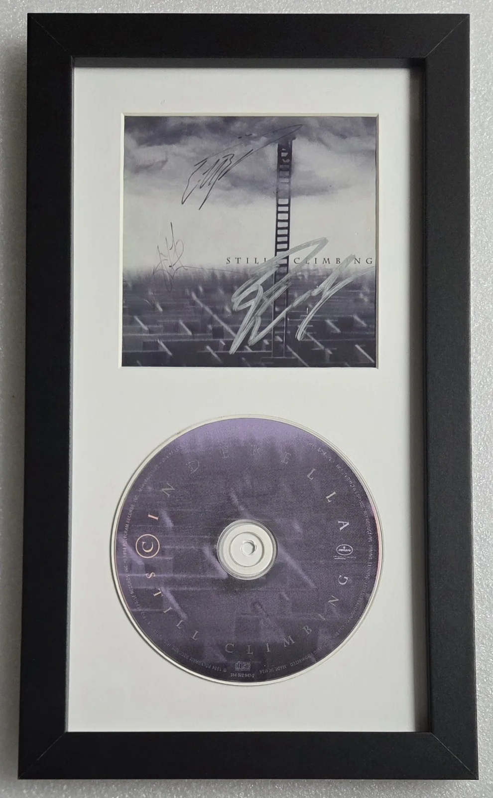 CINDERELLA BAND SIGNED CD DISPLAY BECKETT LOA BAS TOM KEIFER AUTOGRAPHED PRESENT, image 2