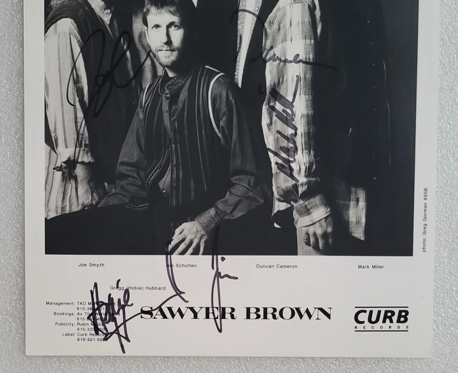 SAWYER BROWN SIGNED PROMO PHOTO BECKETT LOA BAS COA COUNTRY MUSIC BAND AUTOGRAPH, изображение 5