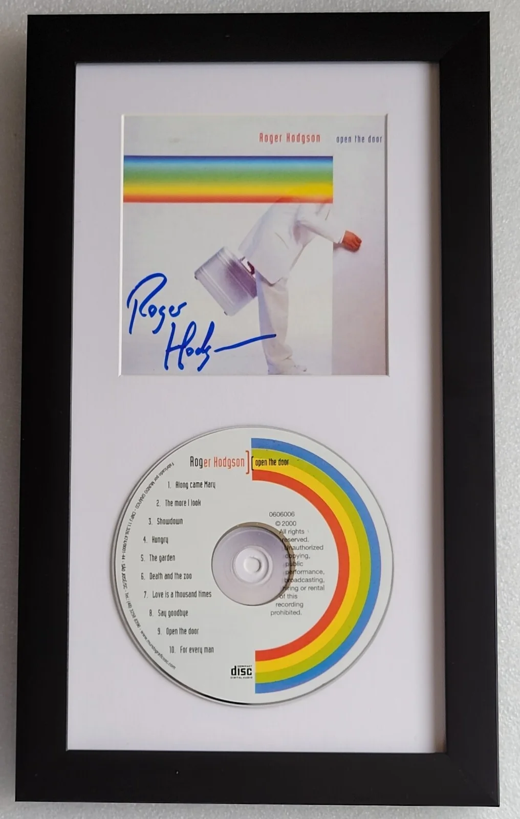 ROGER HODGSON CD DISPLAY AUTOGRAPHED BECKETT BAS COA SIGNED SUPERTRAMP ROCK BAND, image 3