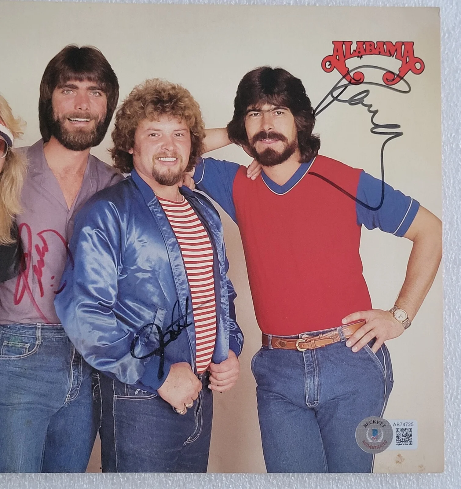 ALABAMA SIGNED PHOTO BECKETT LOA BAS COA COUNTRY MUSIC BAND AUTOGRAPH JEFF COOK, изображение 4