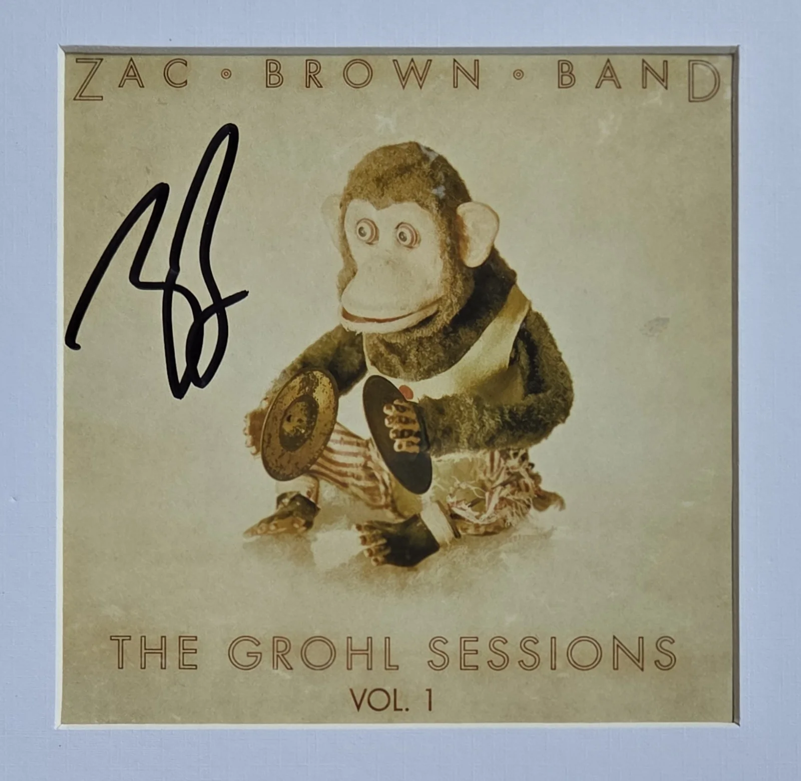 ZAC BROWN BAND SIGNED CD DISPLAY BECKETT BAS COA AUTOGRAPHED MUSIC PRESENT GIFT, image 3