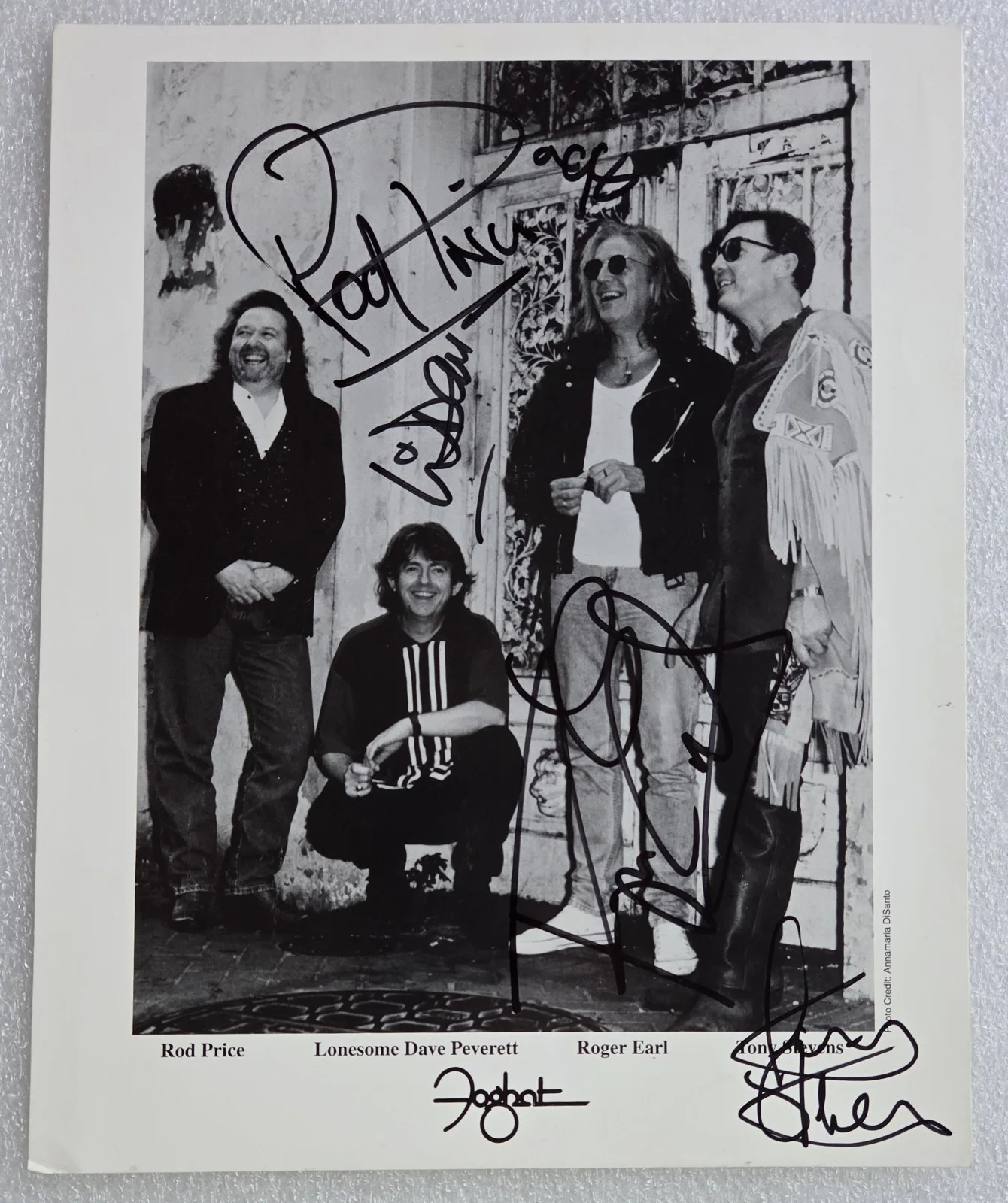FOGHAT SIGNED PROMO PHOTO BECKETT LOA BAS COA ROCK MUSIC BAND AUTOGRAPHED 8X10, изображение 2