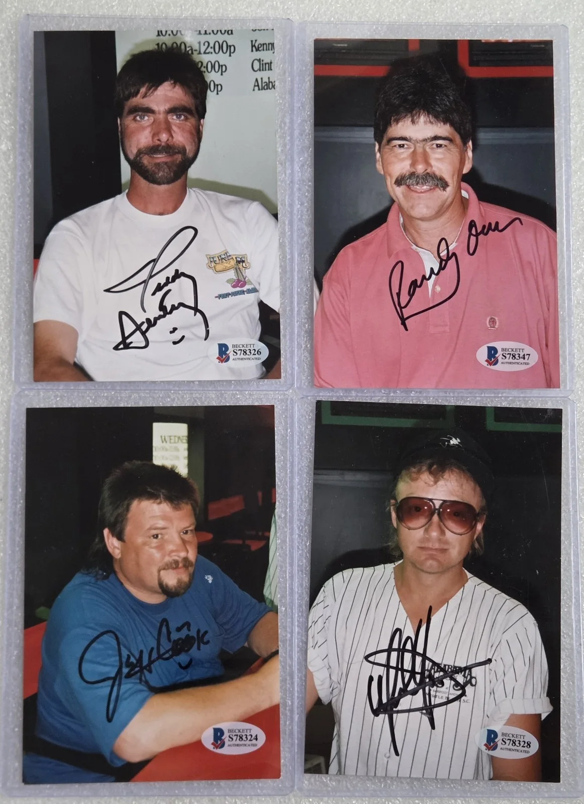 ALABAMA LOT OF 4 SIGNED PHOTOS BECKETT COA AUTOGRAPHED BAND PRESENT GIFT RARE, изображение 2