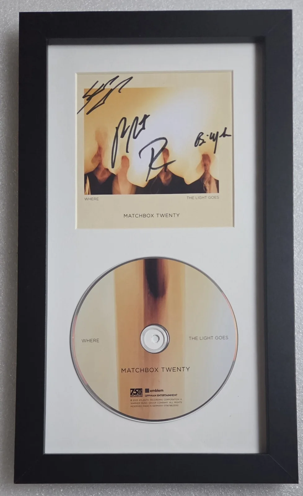 MATCHBOX TWENTY SIGNED CD DISPLAY BECKETT LOA THOMAS AUTOGRAPHED 20 PRESENT GIFT, image 2