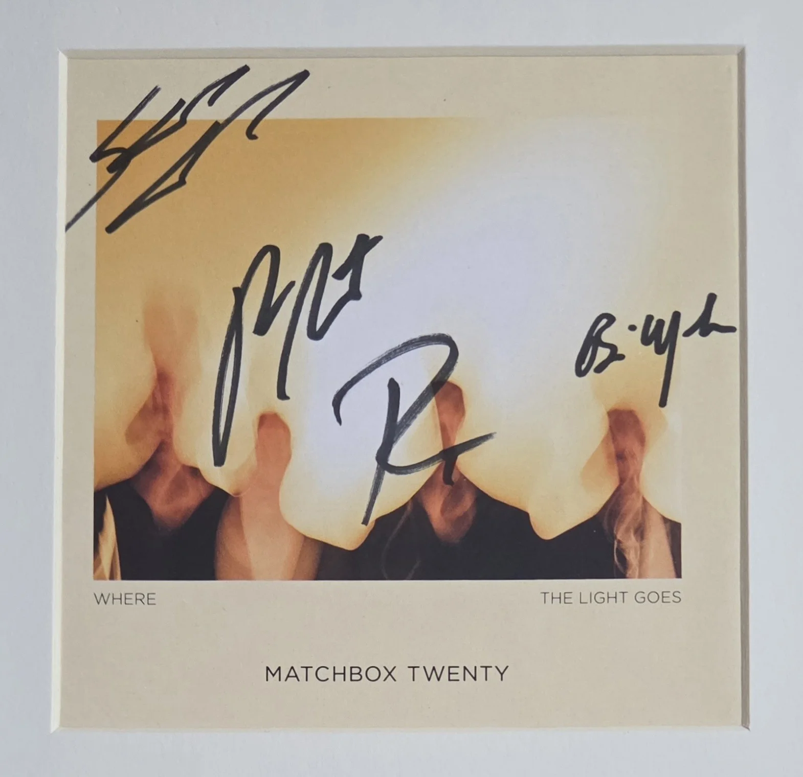 MATCHBOX TWENTY SIGNED CD DISPLAY BECKETT LOA THOMAS AUTOGRAPHED 20 PRESENT GIFT, image 3