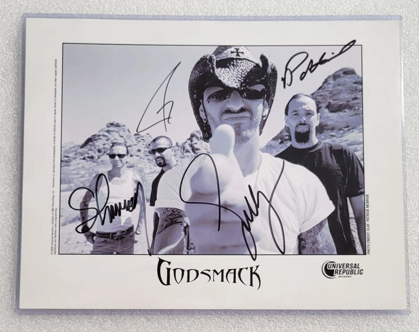 GODSMACK SIGNED PHOTO BECKETT LOA BAS COA PROMO SULLY ERNA AUTOGRAPHED BAND, image 2
