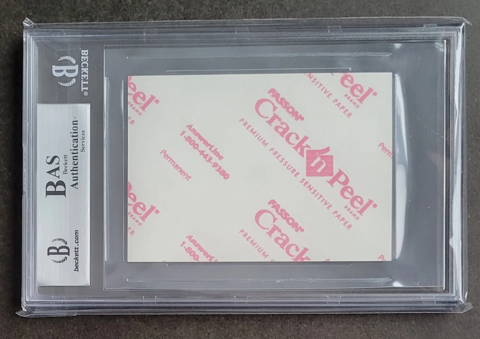 CLIVE DAVIS SIGNED BOOKPLATE BECKETT BAS COA SLABBED PRDUCER AUTOGRAPHED RARE, image 2