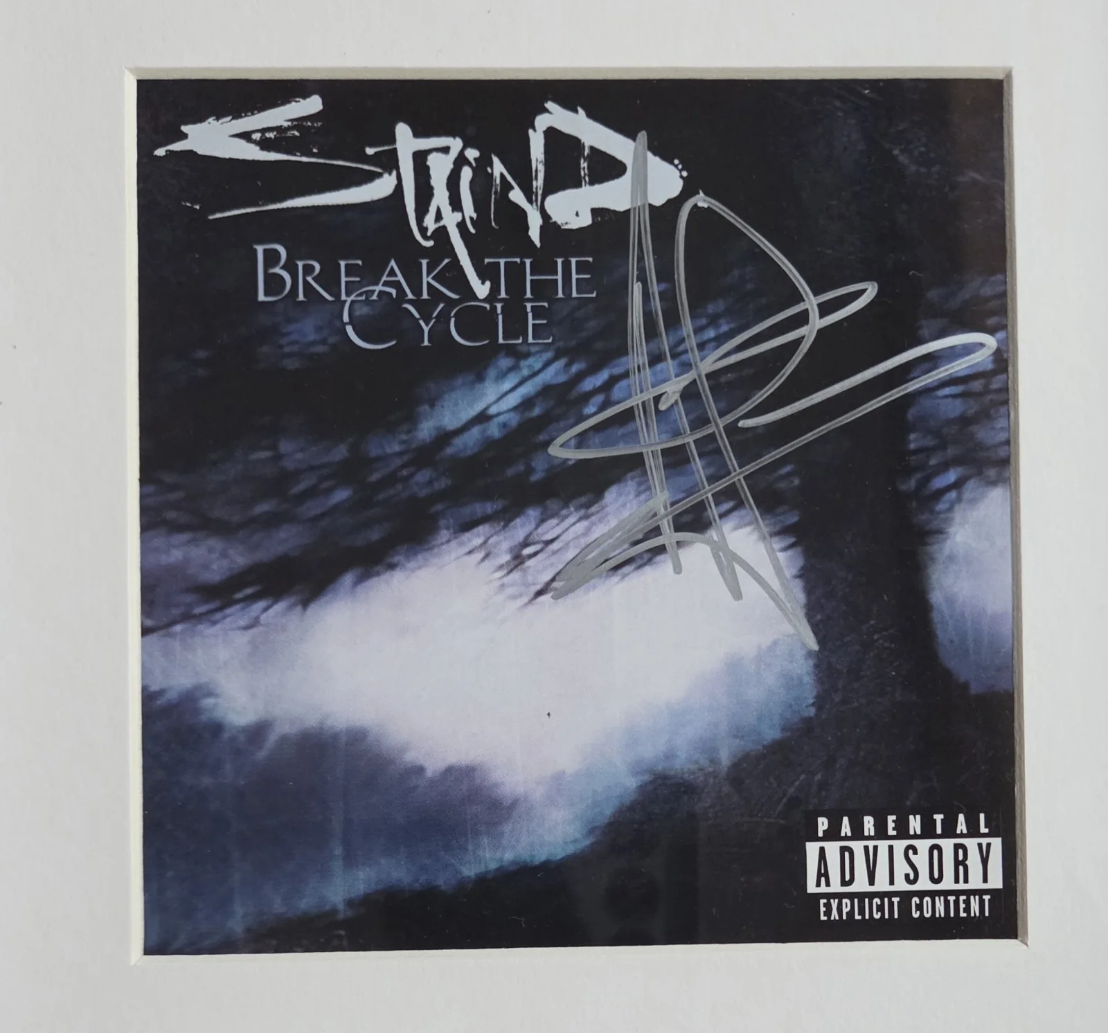 AARON LEWIS SIGNED CD DISPLAY BECKETT BAS COA AUTOGRAPHED STAIND PRESENT GIFT, image 3