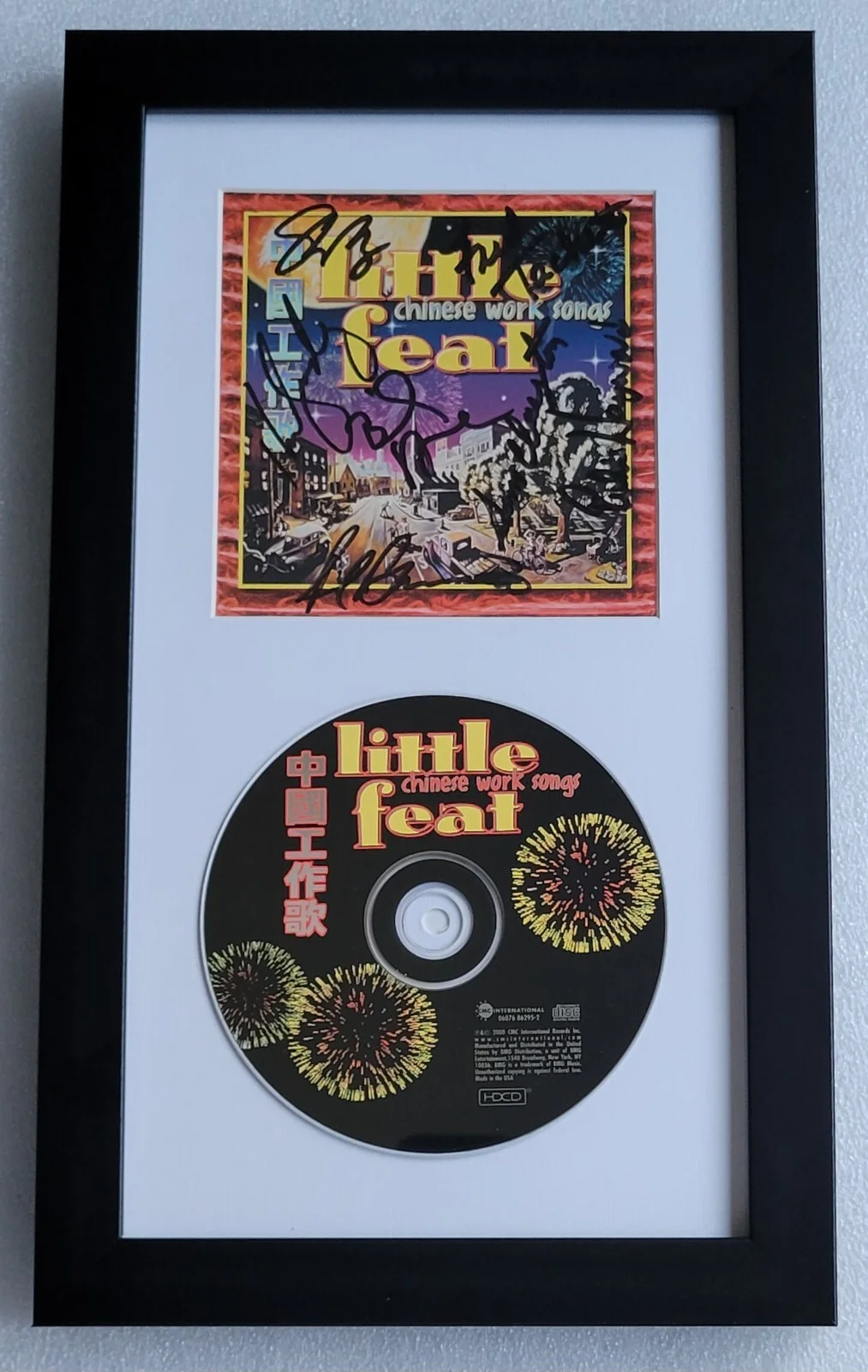 LITTLE FEAT AUTOGRAPHED BECKETT COA LOA BAS CD MUSIC DISPLAY SIGNED MUSIC BAND, изображение 2