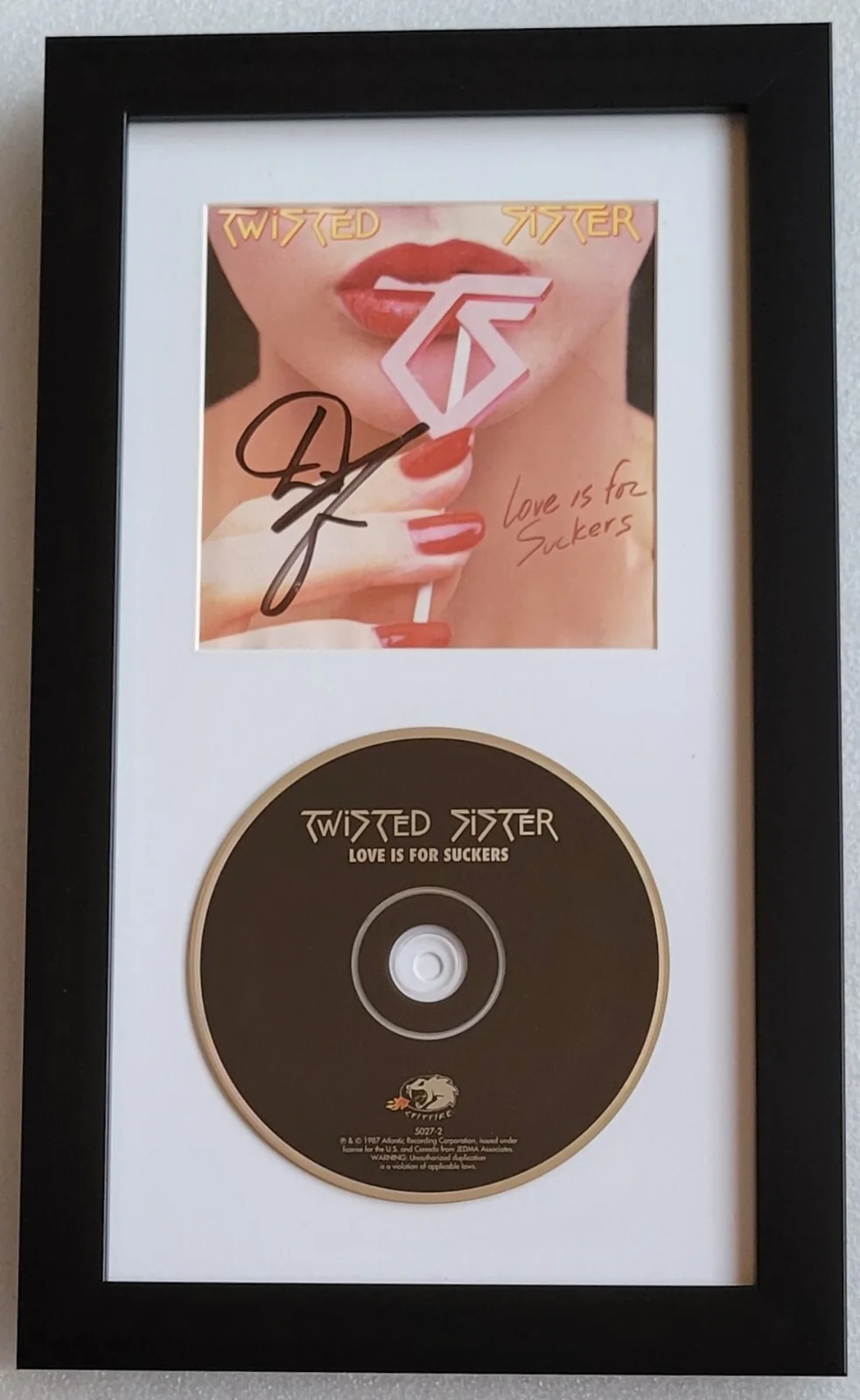 DEE SNIDER CD DISPLAY SIGNED BECKETT BAS COA AUTOGRAPHED MUSIC TWISTED SISTER, image 2