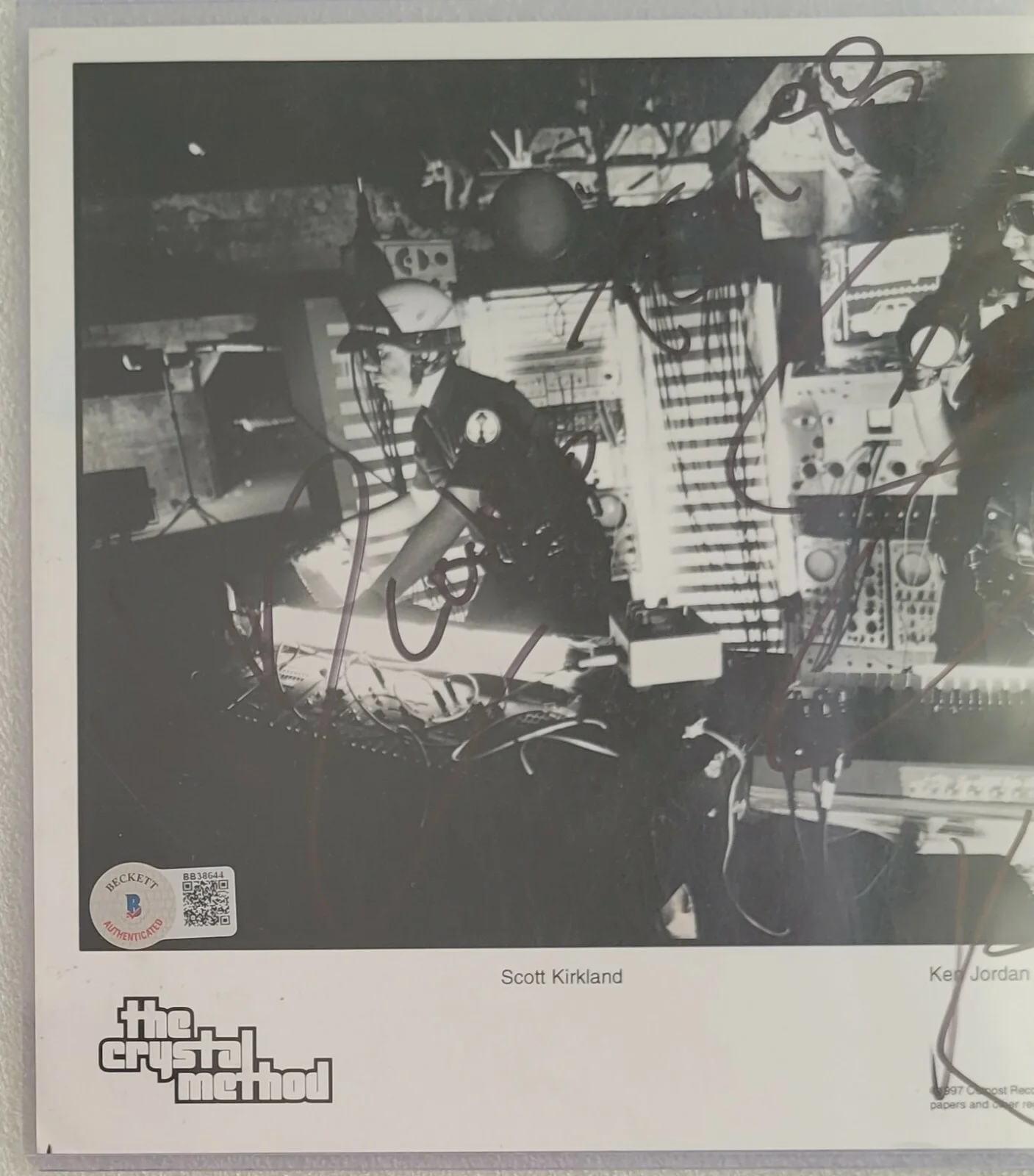 THE CRYSTAL METHOD SIGNED PHOTO BECKETT BAS COA AUTOGRAPHED 8X10 TECHNO MUSIC, image 5