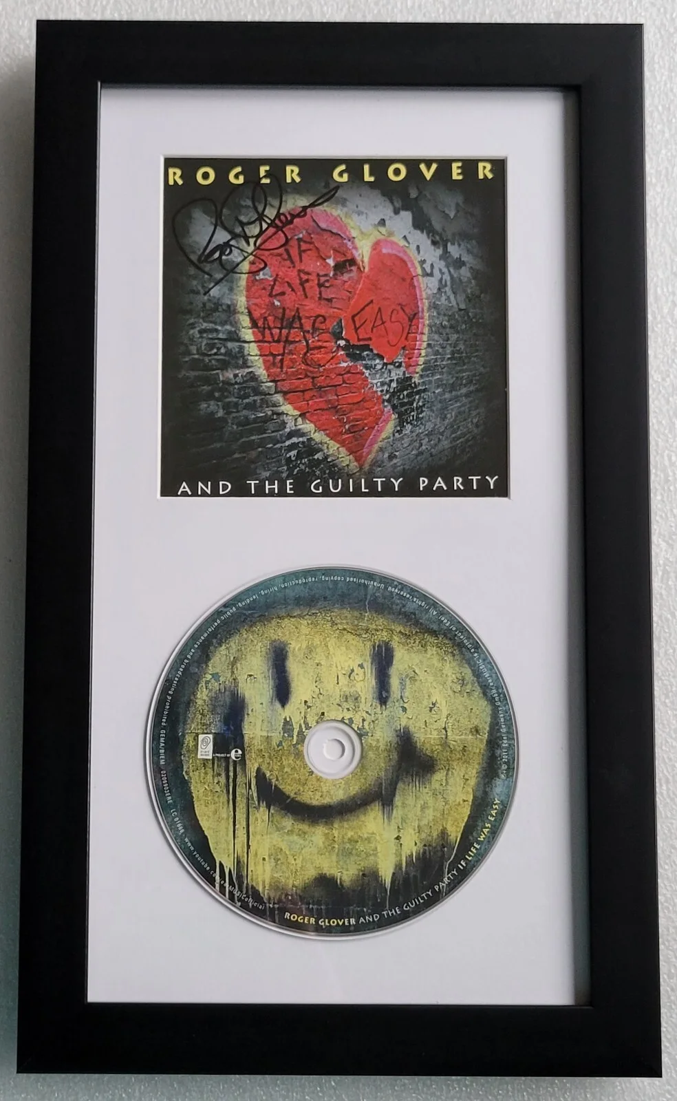 ROGER GLOVER SIGNED CD DISPLAY BECKETT BAS COA MUSIC AUTOGRAPHED DEEP PURPLE, image 2