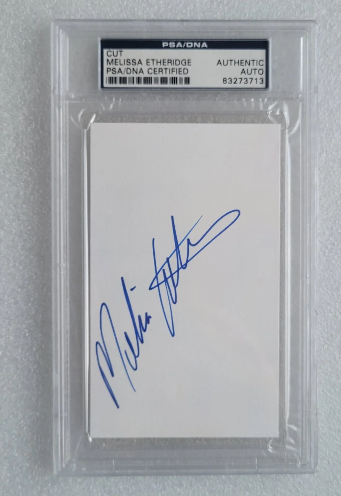 MELISSA ETHERIDGE SIGNED PSA/DNA COA SLABBED CUT MUSIC SINGER AUTOGRAPHED PSA, image 2
