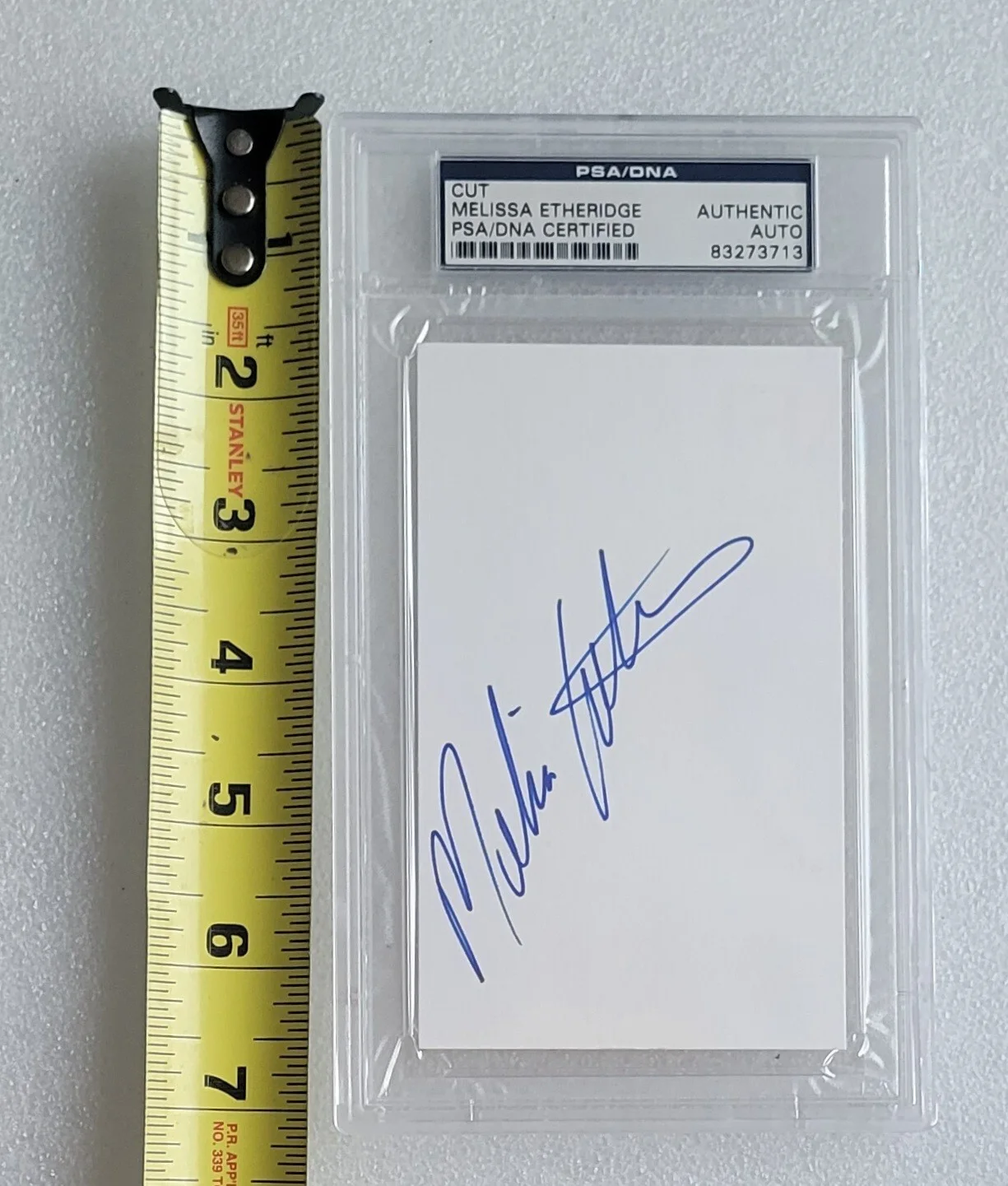 MELISSA ETHERIDGE SIGNED PSA/DNA COA SLABBED CUT MUSIC SINGER AUTOGRAPHED PSA, image 5