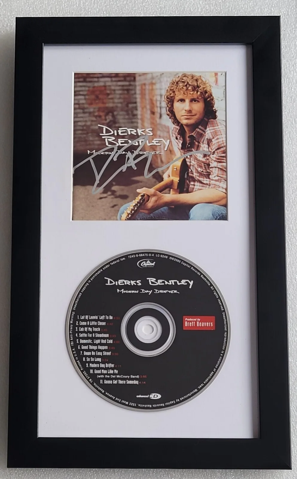 DIERKS BENTLEY CD DISPLAY JSA CERTIFIED COA SIGNED COUNTRY MUSIC AUTOGRAPHED, изображение 2