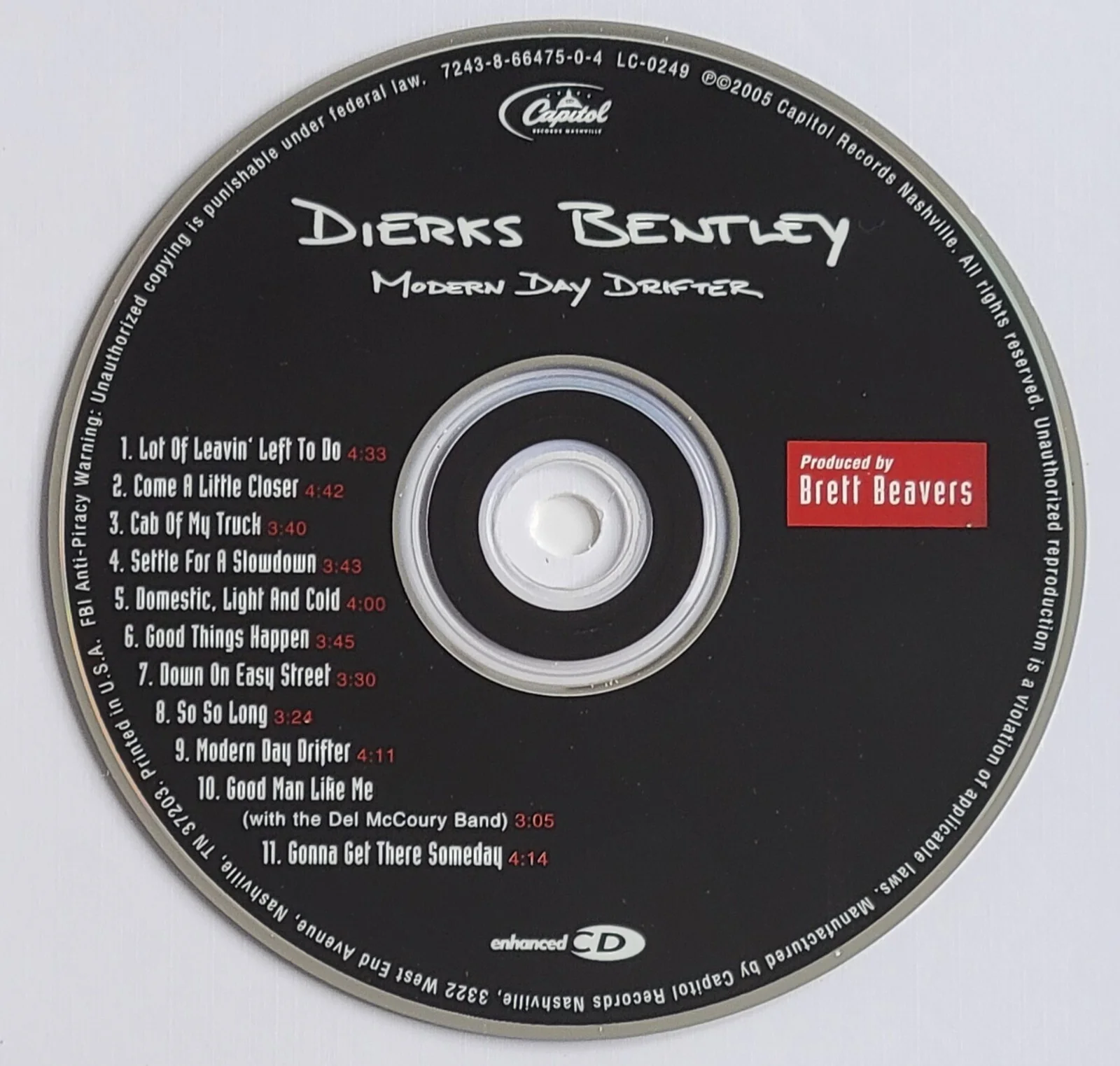 DIERKS BENTLEY CD DISPLAY JSA CERTIFIED COA SIGNED COUNTRY MUSIC AUTOGRAPHED, изображение 5