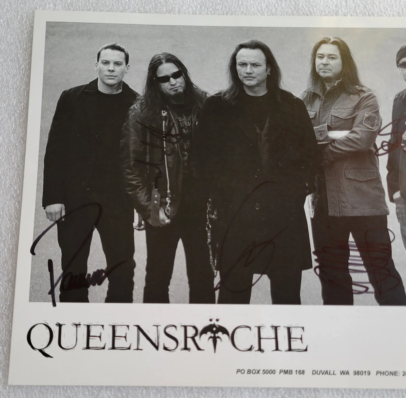 QUEENSRYCHE SIGNED PROMO PHOTO BECKETT LOA BAS COA AUTOGRAPHED 8X10 MUSIC BAND, изображение 5