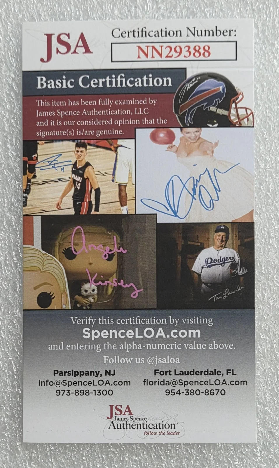 ANNIE LENNOX SIGNED SLABBED BECKETT BAS COA MUSIC SINGER AUTOGRAPHED EURYTHMICS, image 4