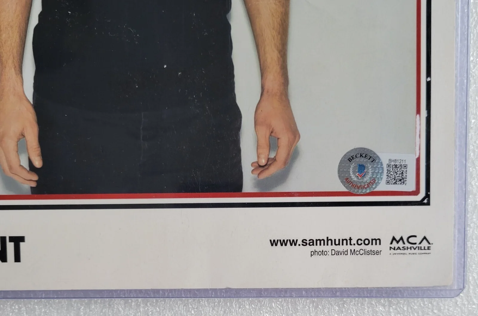 SAM HUNT PHOTO AUTOGRAPHED BECKETT BAS COA SIGNED 8.5X11 COUNTRY MUSIC SINGER, изображение 5