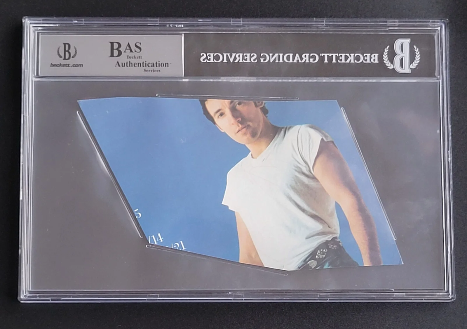 BRUCE SPRINGSTEEN SIGNED BECKETT BAS SLABBED COA AUTOGRAPH SANTA CLAUS IS COMING, изображение 4