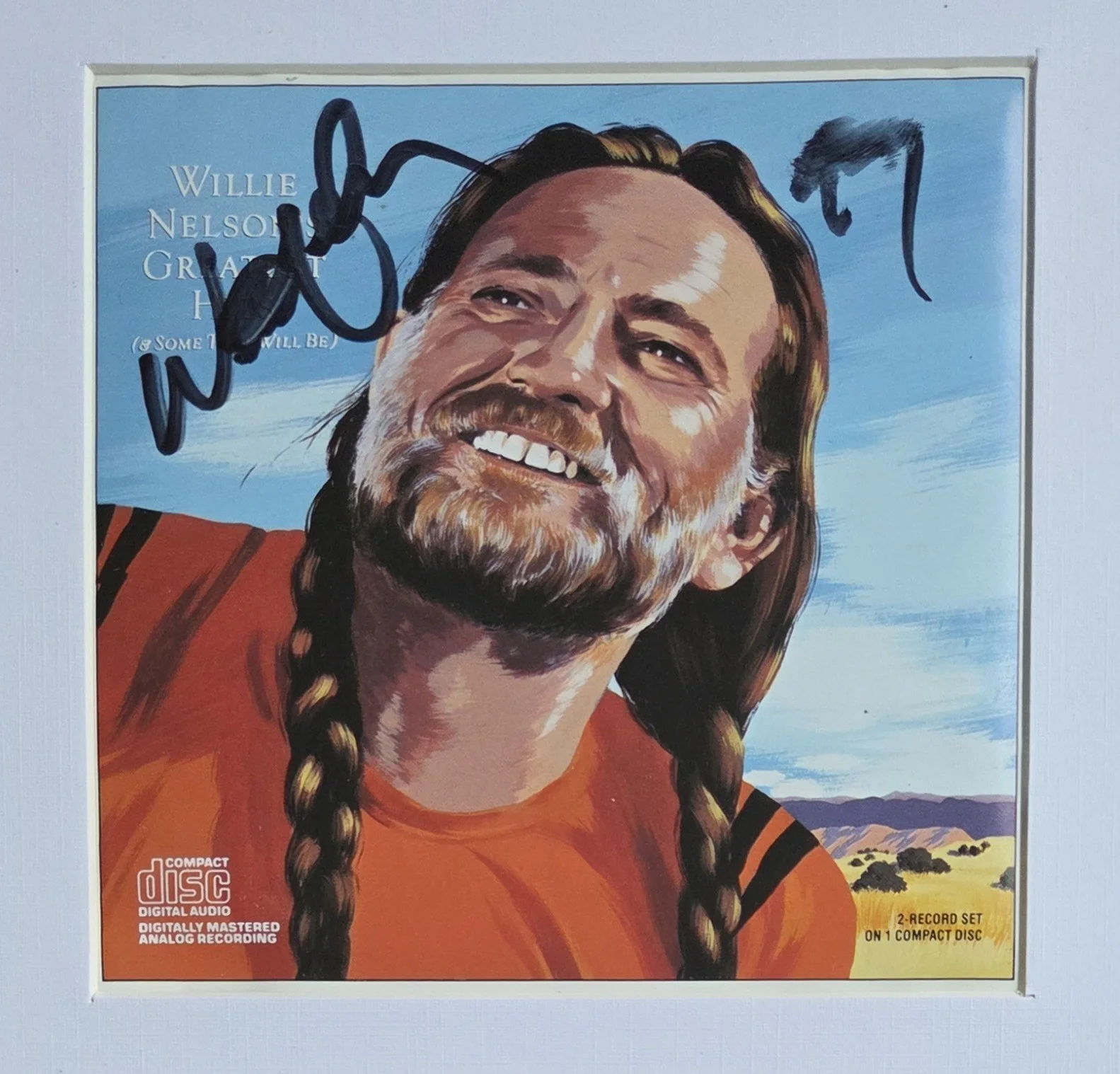 WILLIE NELSON SIGNED CD DISPLAY BECKETT BAS COA COUNTRY MUSIC SINGER AUTOGRAPHED, image 3