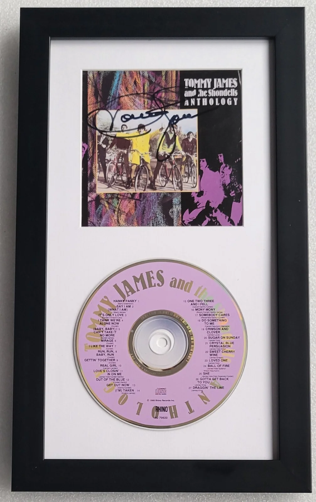 TOMMY JAMES SIGNED PSA/DNA COA MUSIC SINGER AUTOGRAPHED CD DISPLAY SHONDELLS, image 2