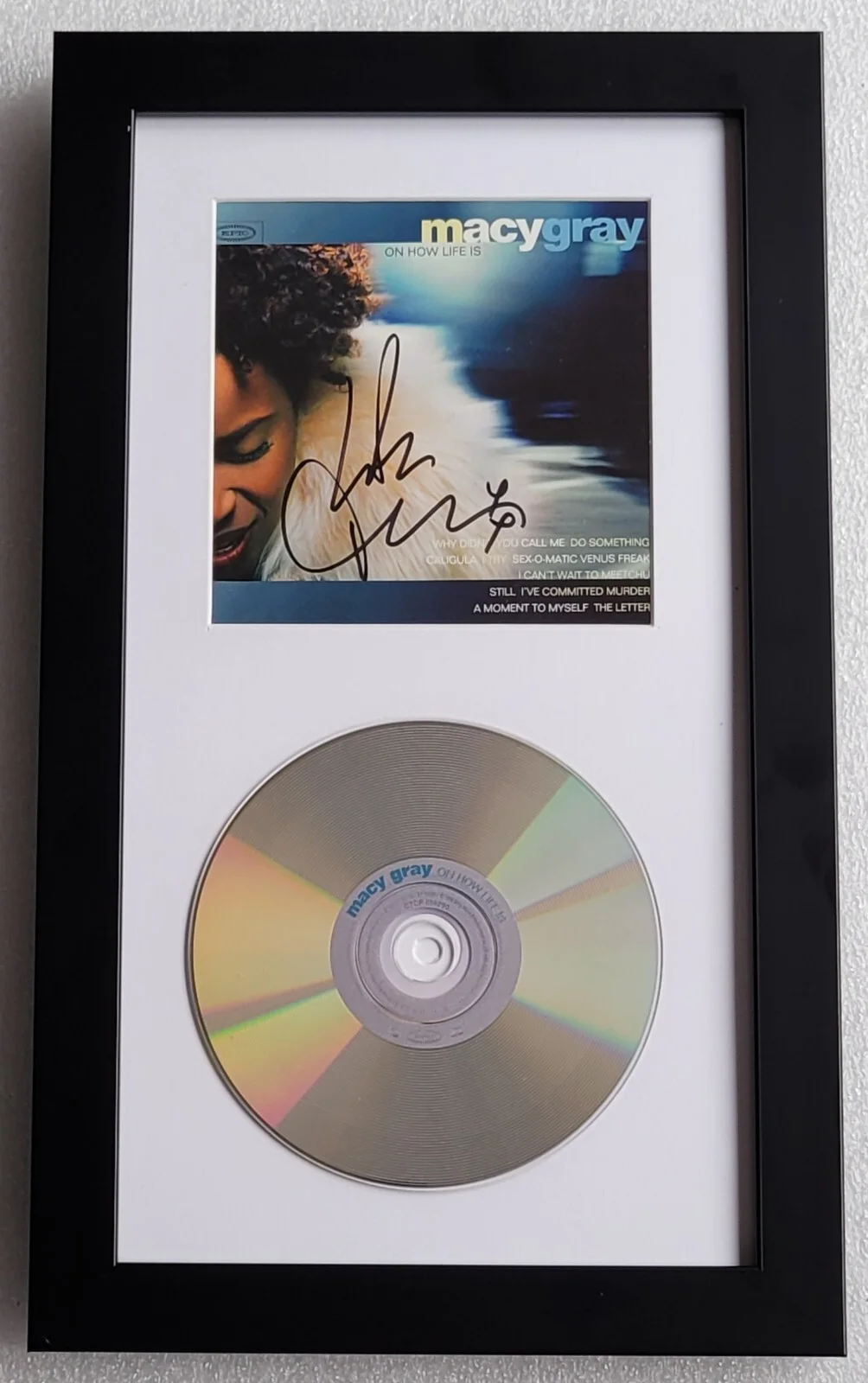 MACY GRAY CD DISPLAY JSA COA MAC SIGNED MUSIC SINGER AUTOGRAPHED ON HOW LIFE IS, image 2